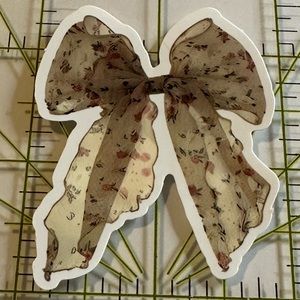 •Brand New• Vintage Bow Aesthetic Waterproof Sticker